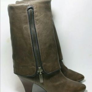 Frye Dannika Piping, Zippered All Leather Over the Knee or fold down boots
